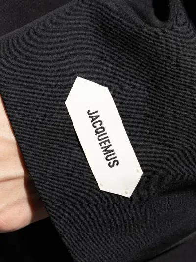 Jacquemus Fernando Double-breasted Padded-shoulder Blazer In Black