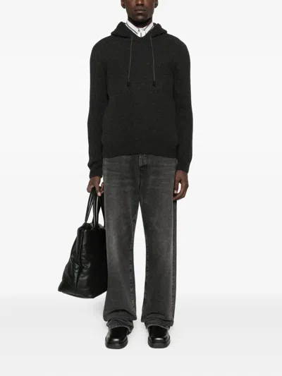 Tagliatore Dark Grey Sweater In Gray