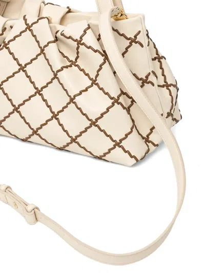 Themoirè Athena Diamond-pattern Tote Bag In Neutral