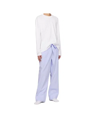 Tekla Long-sleeved T-shirt In White