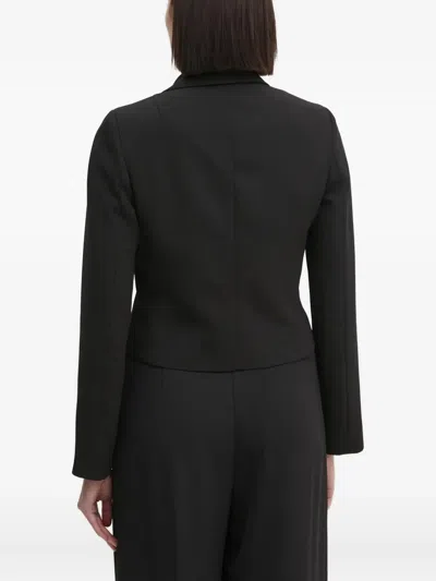 Sandro Ferrone Asymmetric Draped Blazer In Black
