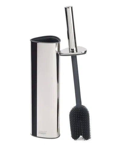 Joseph Joseph Flex 360 Luxe Advanced Toilet Brush With Stainless-steel Finish In Metallic