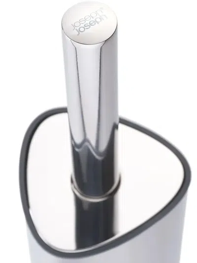 Joseph Joseph Flex 360 Luxe Advanced Toilet Brush With Stainless-steel Finish In Metallic
