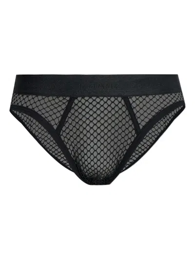 Dsquared2 Elastic Waist Briefs In Black