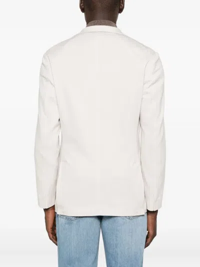 Eleventy Two-button Patch-pocket Blazer In White