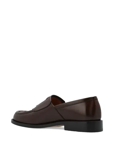Marni 20mm Leather Loafers In Brown