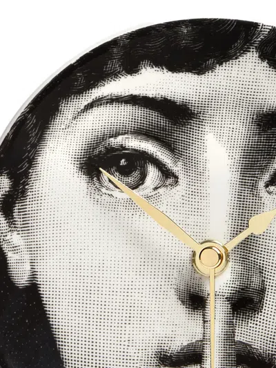 Fornasetti Tema E Variazioni Silenzio Desk Clock In Gray