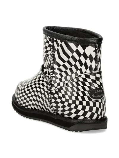 Emu Blanasi Patterned Boots In Black