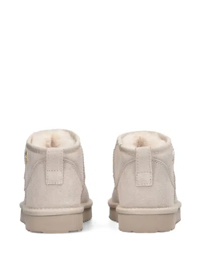 Liu •jo Pull-tab Suede-leather Boots In Neutral