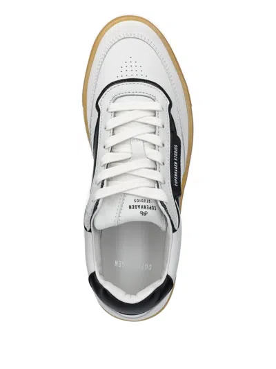 Copenhagen Leather-panelled Sneakers In White