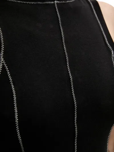 Desigual Sleeveless A-line Midi Dress In Black