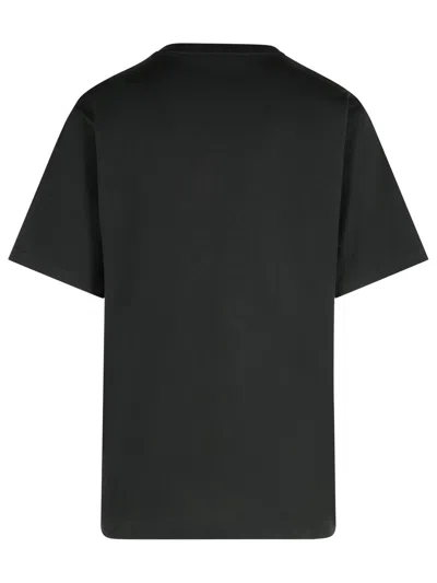 Dolce & Gabbana Men Cotton T-shirt With Embossed Logo Embroidery In Black
