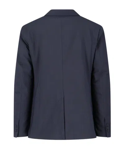 Aspesi Paperino Single-breasted Blazer In Black