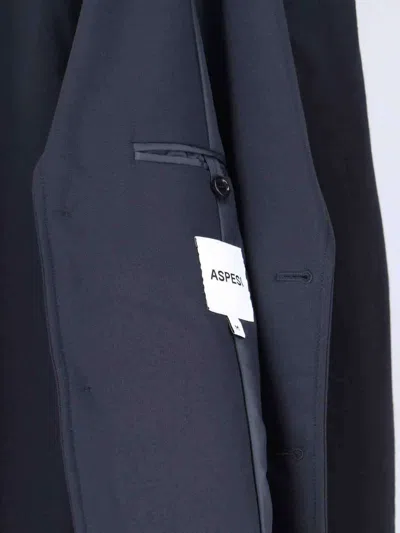 Aspesi Paperino Single-breasted Blazer In Black