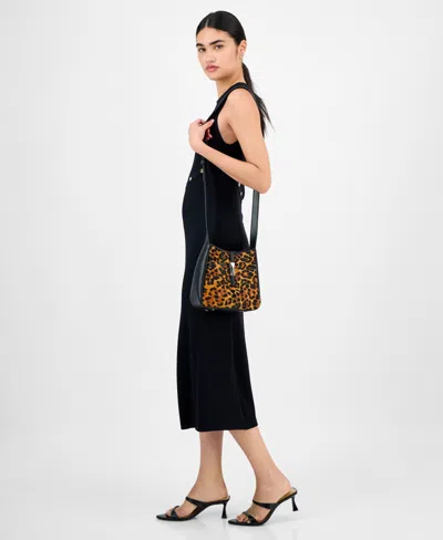 Inc International Concepts Dersi Leopard-print Crossbody, Macy's Exclusive In Black