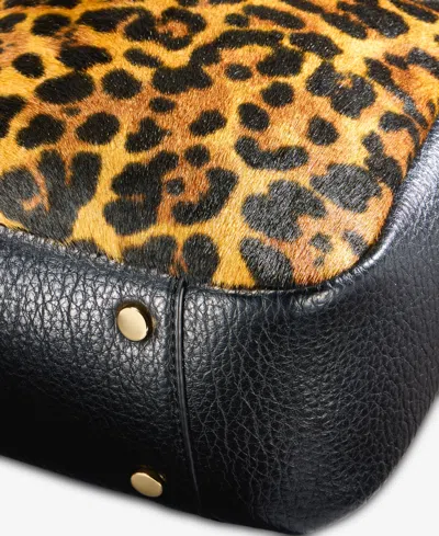 Inc International Concepts Dersi Leopard-print Crossbody, Macy's Exclusive In Black