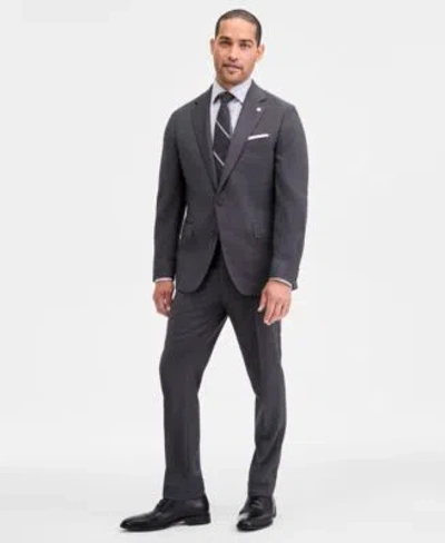 Ted By Ted Baker Mens Modern Fit Charcoal Birdseye Wool Blend Suit Separates In Gray