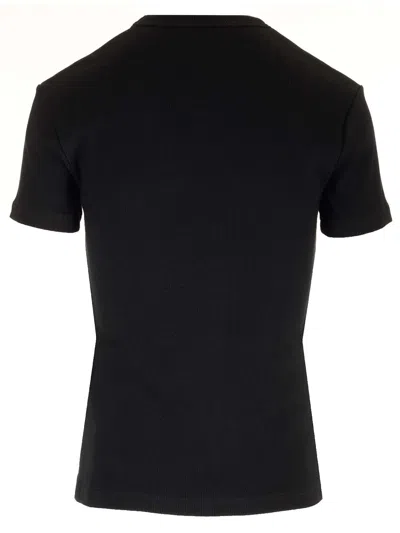 Off-white Black Slim-fit T-shirt In Multi