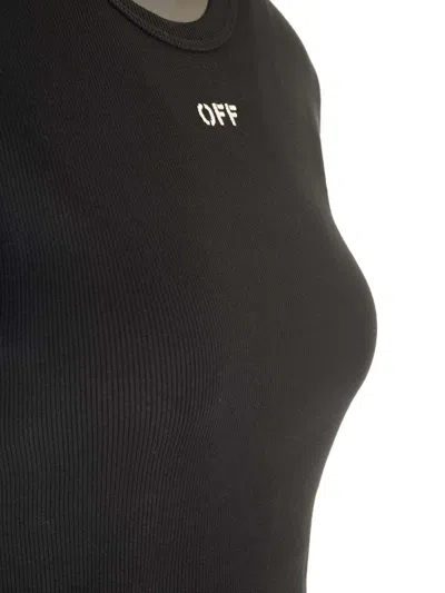 Off-white Black Slim-fit T-shirt In Multi