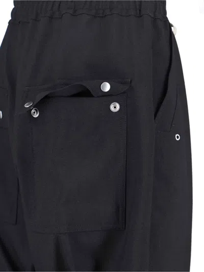 Rick Owens Emilio Pucci Iris And Diamond Print Scarf In Black