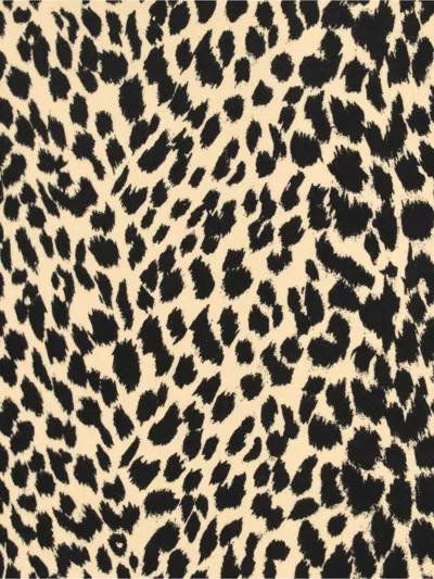 Aspesi Animal Print High-waisted Knee Length Midi Skirt In Multi