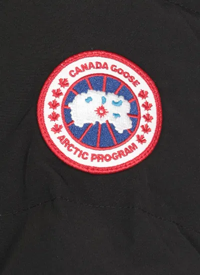 Canada Goose Mid-length Padded Coat With Detachable Hood And Quilted Design In Black