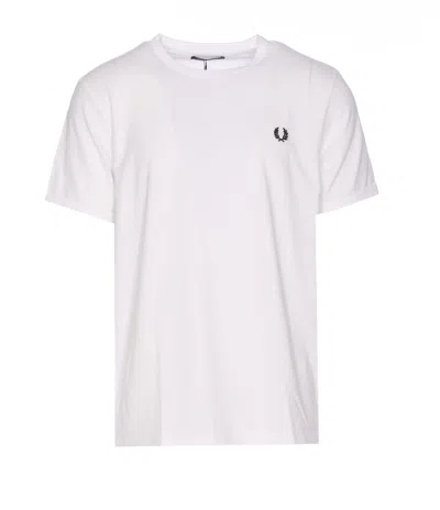 Fred Perry Classic Crew Neck Tee In White