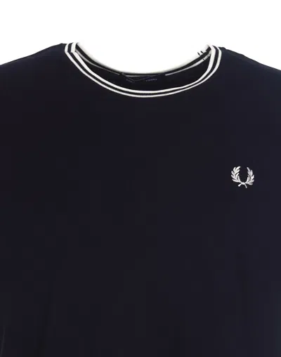 Fred Perry Twin Tipped T-shirt - Navy In Black