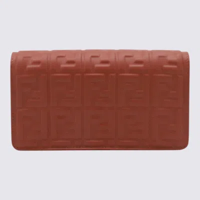 Fendi Sienna Leather Baguette Mini Bag In Brown