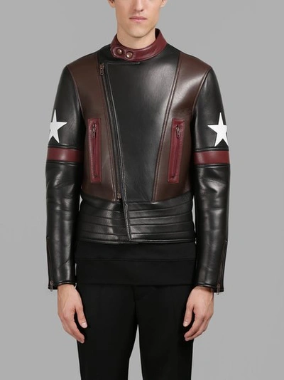 Shop Givenchy Men's Black Leather Jacket