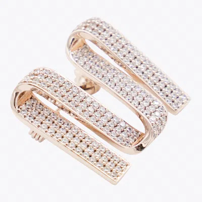 Max Mara Metal Grosgrain M Pin In Gold