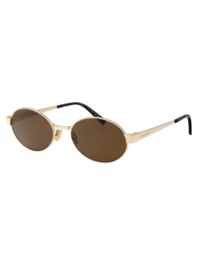 Saint Laurent Sl 692 Sunglasses In Brown