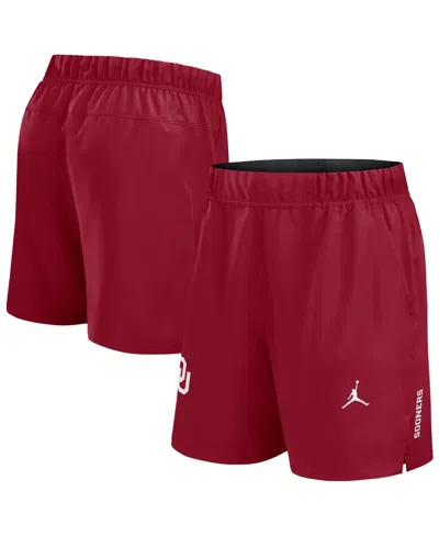 Jordan Men's Crimson Oklahoma Sooners Primetime Woven Victory Performance Shorts In Red