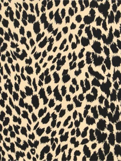 Aspesi Animal Print High-waisted Knee Length Midi Skirt In Multi