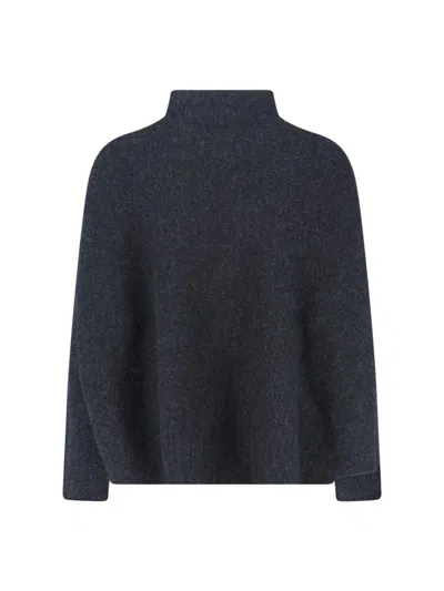 Giorgio Armani Cashmere High Neck Sweater In Gray