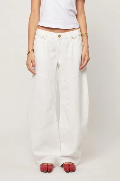 Abrand 99 Low Barrel Jean White Gold