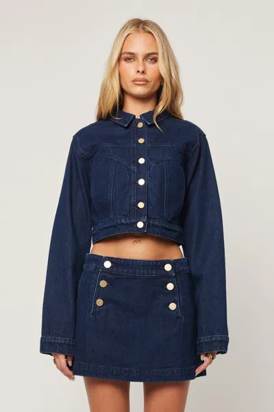 Abrand Honey Pie Jacket In Blue