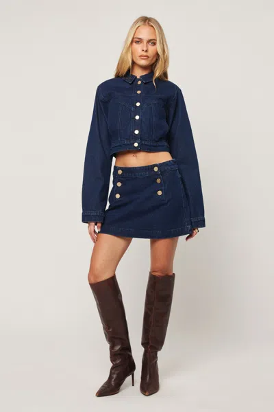 Abrand Honey Pie Jacket In Blue