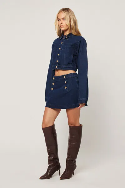 Abrand Honey Pie Jacket In Blue