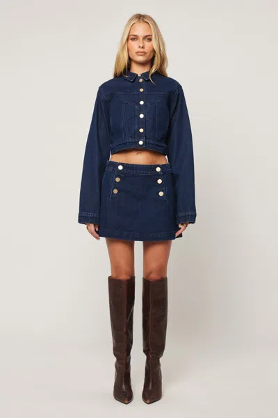 Abrand Honey Pie Jacket In Blue