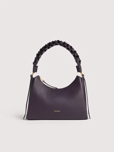 Coccinelle Borsa A Mano In Pelle Double Boheme Small In Black