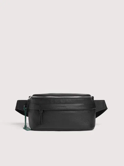 Coccinelle Grained Leather Waist Bag Smart To Go Soft In Black