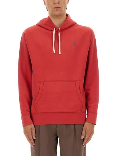 Polo Ralph Lauren Hoodie In Red