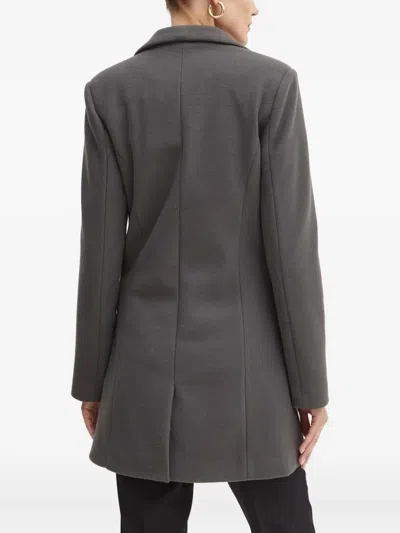 Silvian Heach Button-fastening Coat In Gray