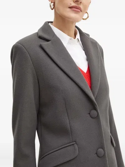 Silvian Heach Button-fastening Coat In Gray