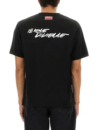 Kenzo X Futura 2000" T-shirt In Black