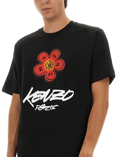 Kenzo X Futura 2000" T-shirt In Black