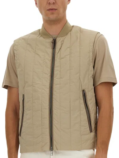 Hugo Boss Boss Camel "l-cestol" Vest In Neutral