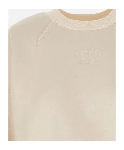 Iceberg Round-neck Long-sleeve Sweatshirt In Neutral