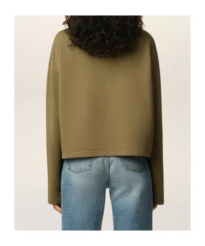 Ami Alexandre Mattiussi Ami Paris Bronze Ami De Coeur Sweatshirt Women In Animal Print